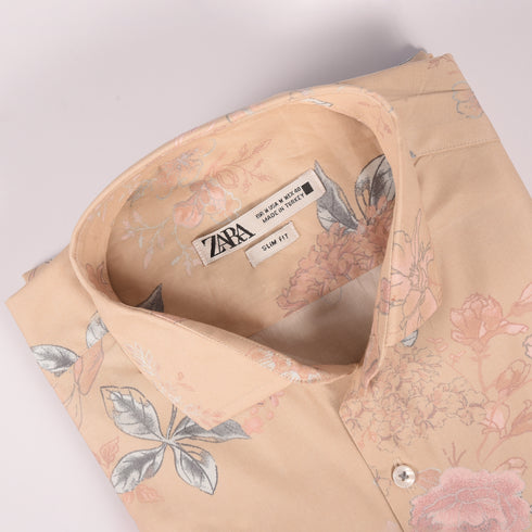 ZR Peach Floral Shirt